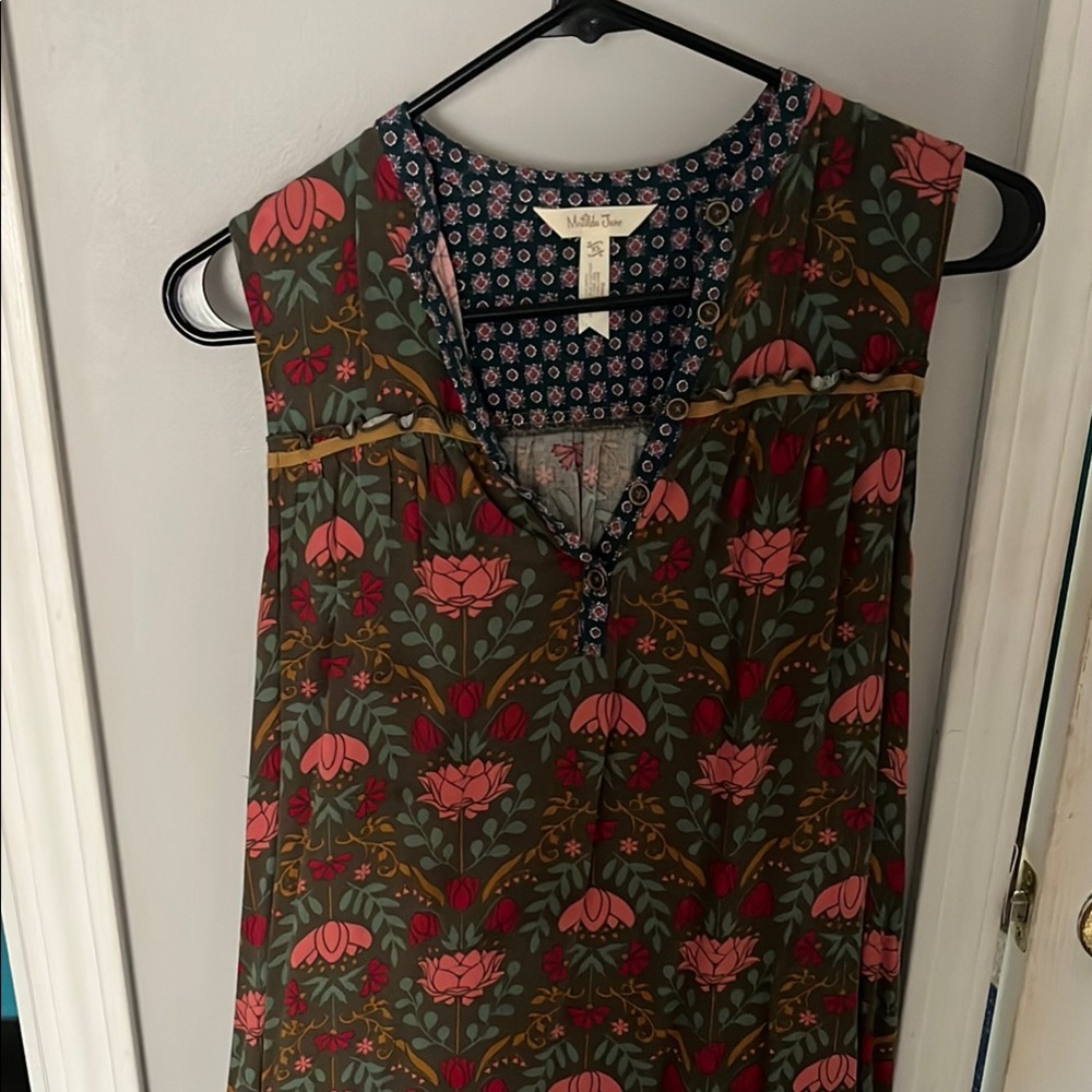Matilda Jane Floral Dress - Green and Pink